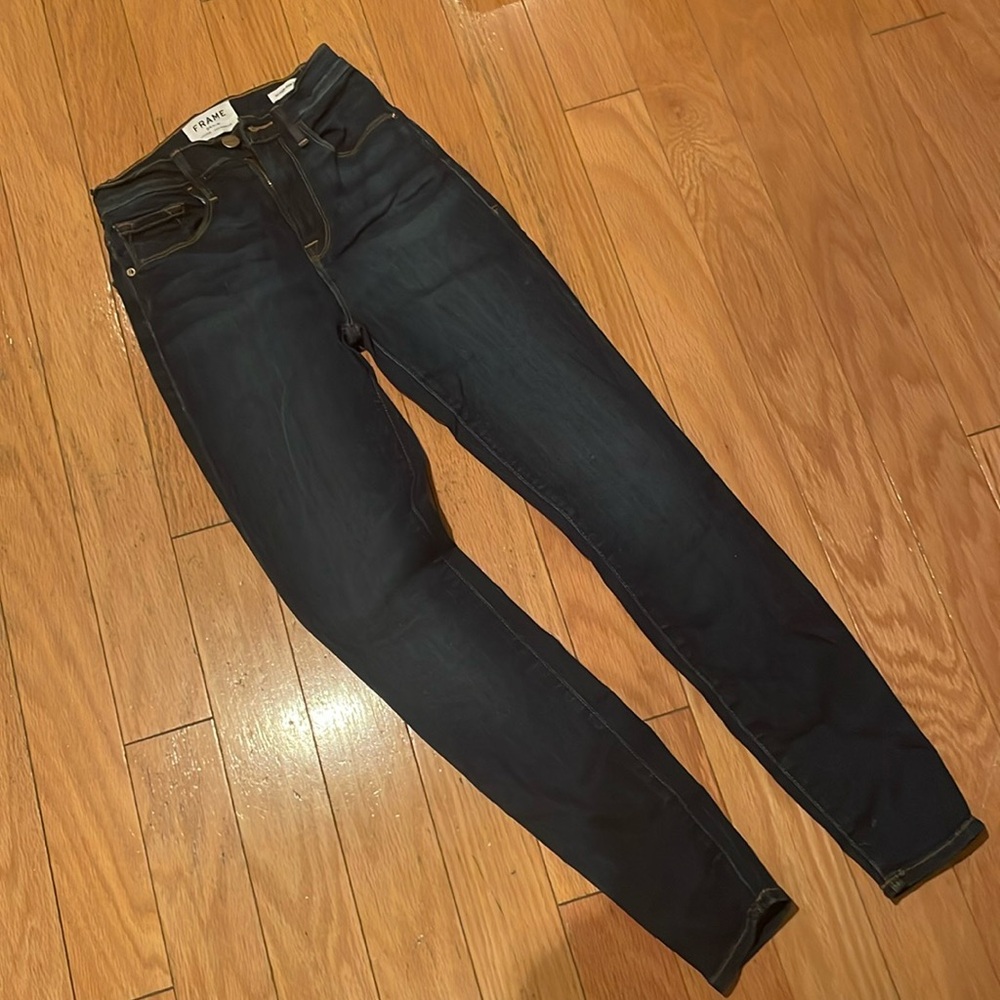 frame ali high rise cigarette jeans